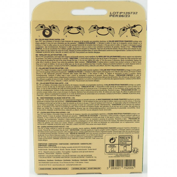 Collier Insectifuge Pour Chatons De Moins De 2 Kg - Francodex - Fr-175200