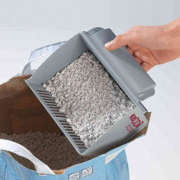 Pelle À Litière Aggloméré. 6 En 1keddii Scoop.  Grise.  Pour Chat. - Trixie - Tr-40535