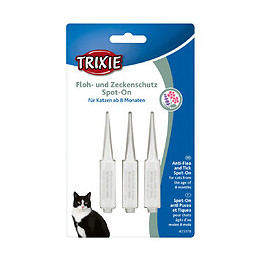 Protection Anti-tiques Et Puces, Spot-on Pour Chat + De 8 Mois - Trixie - Tr-25378
