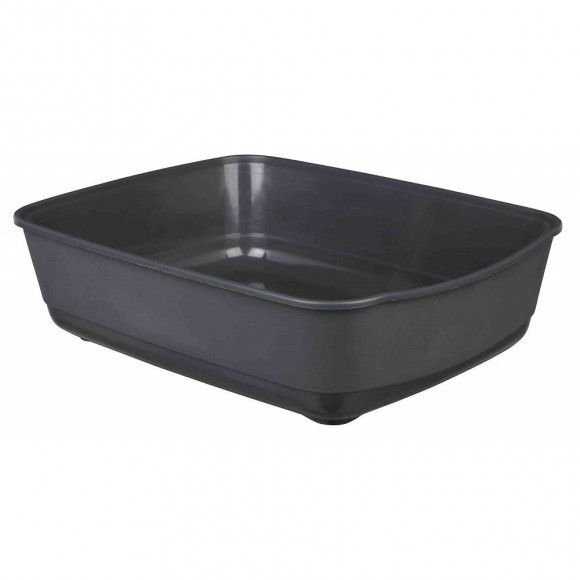 Bac À Litière Classic, Couleur Gris, Taille 36 X 46 Et H 12 Cm. Pour Chat - Trixie - Tr-40301