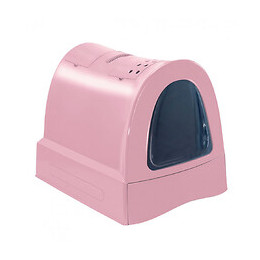 Maison De Toilette Zuma. Avec Tiroir. Rose. Pour Chats. - Imac - Va-15094