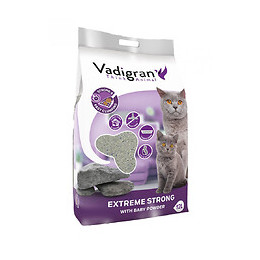 Litière Bentonite Extrême Strong. 12 Litres Soit 12 Kg. Litière Pour Chat. - Vadigran - Va-14013