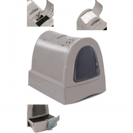 Maison De Toilette Zuma. Avec Tiroir. Taupe. Pour Chats. - Imac - Va-15092