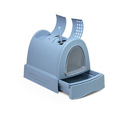 Maison De Toilette Zuma. Avec Tiroir. Bleu. Pour Chats. - Imac - Va-15093