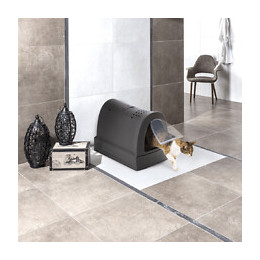 Maison De Toilette Zuma. Avec Tiroir. Noir. Pour Chats. - Imac - Va-15095
