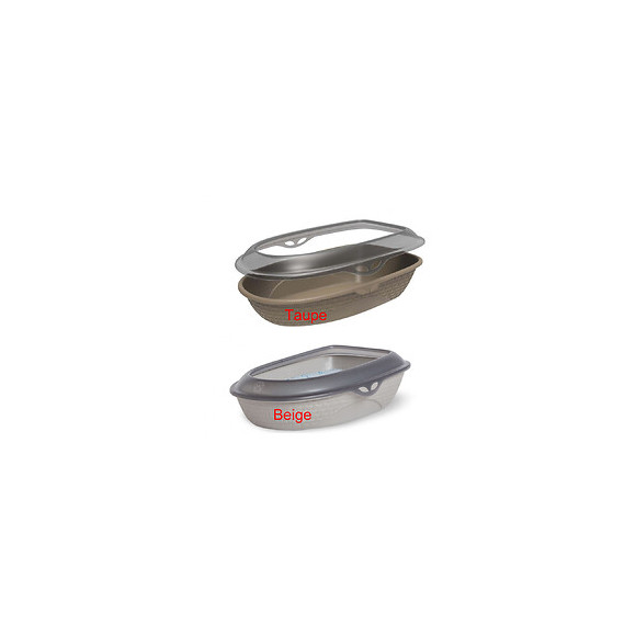 Bac A Litière Sabbia 59,5 X 40,3 X Hauteur 17,9 Cm Pour Chat Couleur Aléatoire - Bama Pet - Fl-560611