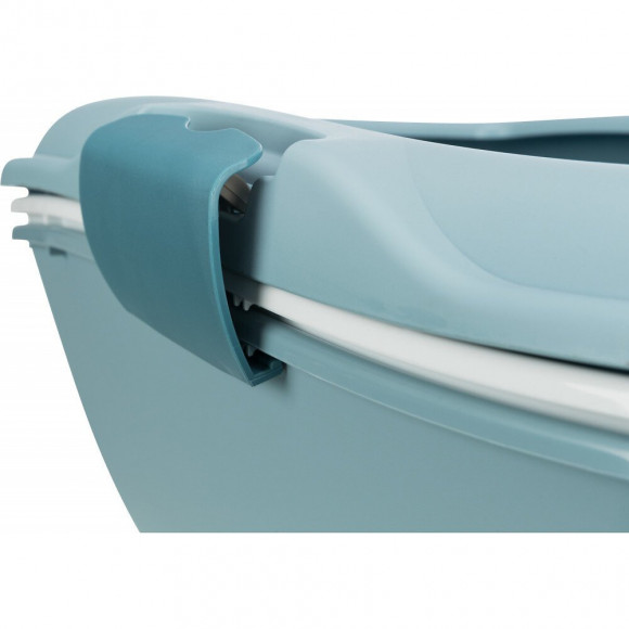 Bac A Litière Berto 39 X 22 X 59 Cm Bleu Clair Pétrole. Pour Chat. - Trixie - Tr-40156