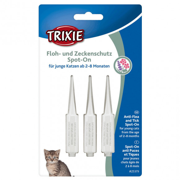 Protection Anti-tiques Et Puces, Spot-on, Pour Chatons De 2 À 8 Mois - Trixie - Tr-25379