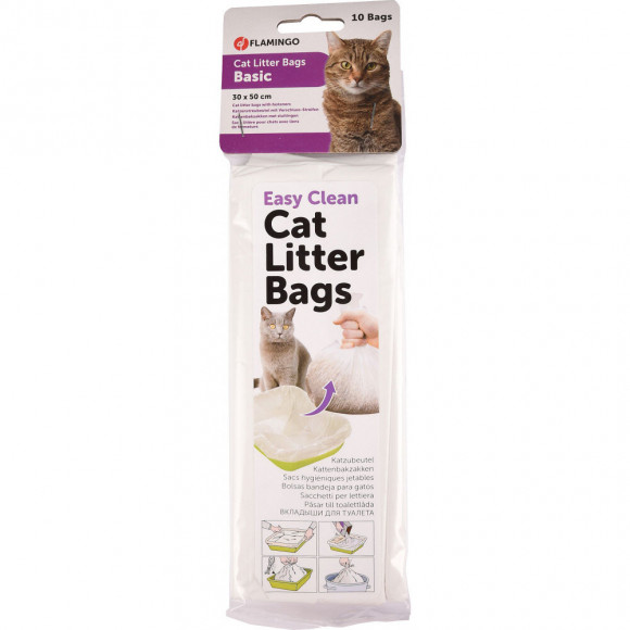 Sacs Hygiène Pour Bac À Litière Pour Chat.  Lot De 10 Sacs. - Flamingo Pet Products - Fl-500776