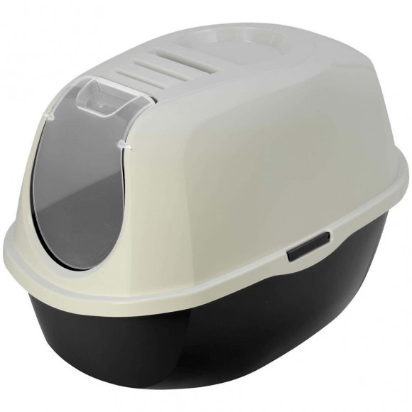 Maison De Toilette  Plato Noir Et Blanc  L 39 X 55 X 41 Cm Pour Chat - Flamingo Pet Products - Fl-560725