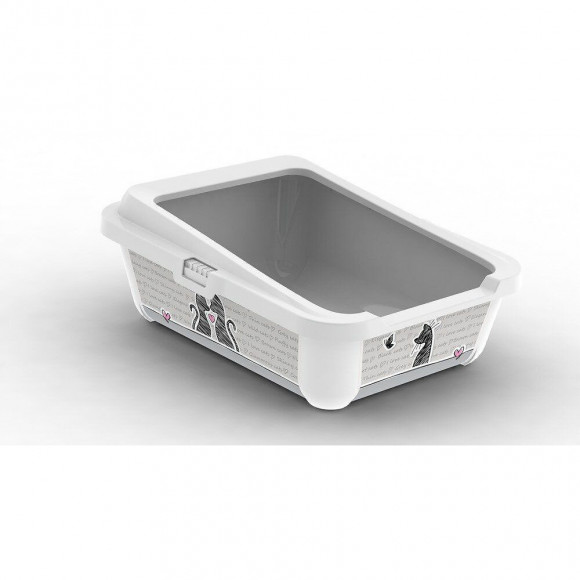 Bac A Litière Pour Chat, Taille 51 X 39 X H  19 Cm,  Hercules Cats In Love. - Flamingo Pet Products - Fl-1033370