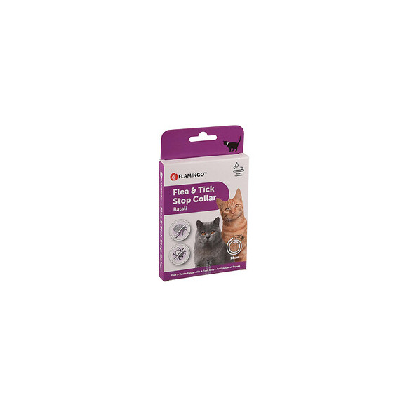 Antiparasitaire Collier 38 Cm Pour Chat. Batali Puces Et Tiques. - Flamingo Pet Products - Fl-560884