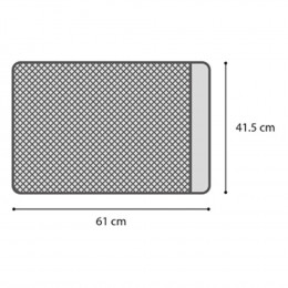 Tapis 61 X 41.5 X 1.3 Cm Pour Bac A Litière.pour Chat . Couleur Noir. - Flamingo Pet Products - Fl-560950