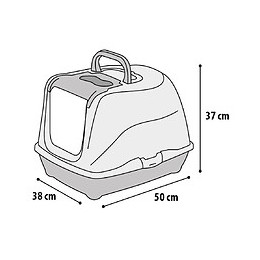 Loki Classic M 38 X 50 X 37 Cm  Maison De Toilette Pour Chat.  Beige. - Flamingo Pet Products - Fl-560730