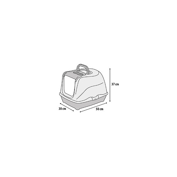 Loki Classic M 38 X 50 X 37 Cm  Maison De Toilette Pour Chat.  Beige. - Flamingo Pet Products - Fl-560730