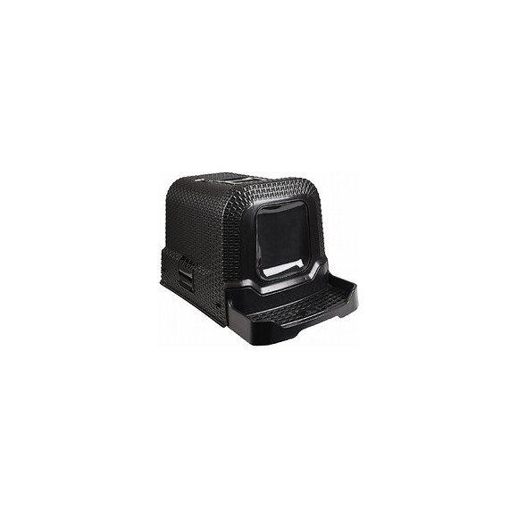 Maison De Toilette Rattan Noir. 42 X 69 X 41 Cm. Pour Chat. - Flamingo Pet Products - Fl-560673