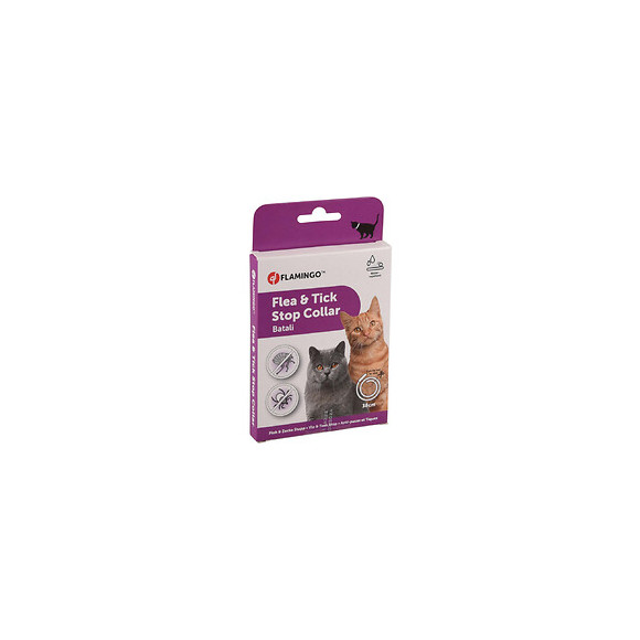 Antiparasitaire Collier 38 Cm Pour Chat. Batali Puces Et Tiques. - Flamingo Pet Products - Fl-560884