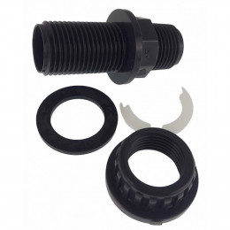 Traversée De Paroi 1/2" Pvc, Petit Model, Longueur 6 Cm - Jardiboutique - Jb-ase1/2