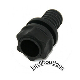 Raccord Droit + Écrou + Joints - Traversée De Paroi -pour Tuyau 19 Mm - Interplast - In-stpar34