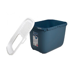 Maison De Toilette Hop In. Entrée Par Dessus 58 X 39 X 40 Cm. Bleu . Pour Chat - Savic - Va-14101