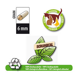 Litière Granule De Bois  - 25 Litres Soit 15 Kg.  Pour Chat Ou Rongeur. - Flamingo Pet Products - Fl-200407