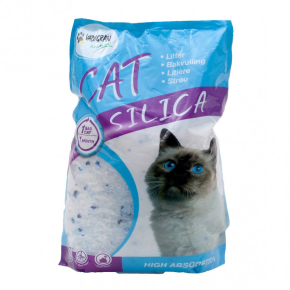 Litière Cat Silica. 5 Litres Soit 2.25 Kg. Pour Chats. - Vadigran - Va-4925