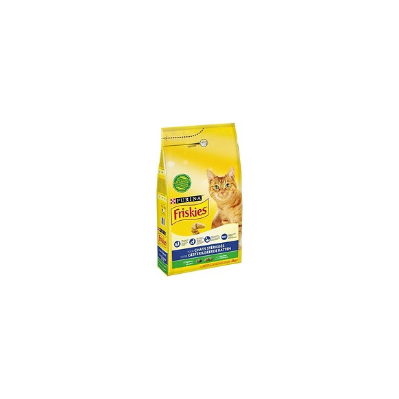 Friskies Croquettes A Lagneau Et Aux Legumes - Pour Chat Adulte Sterilise - 4 Kg