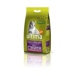 Ultima - Croquettes Pour Chat Sterilise Au Saumon - 3kg