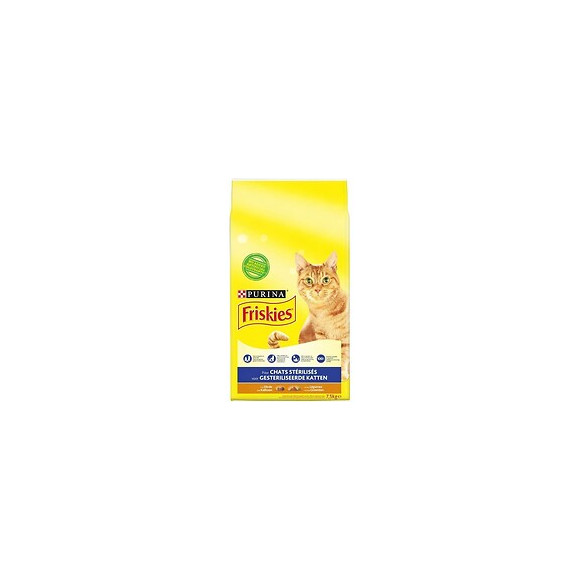 Friskies Croquettes - A La Dinde Et Aux Legumes - Pour Chats Sterilises - 7,5 Kg