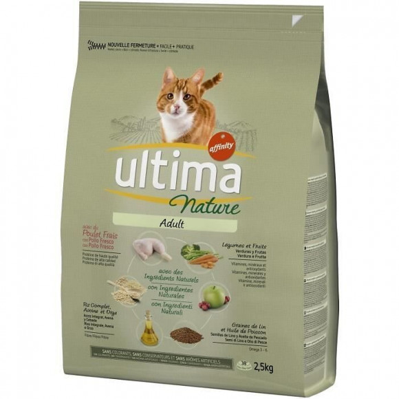 Ultima Croquettes Au Poulet - Pour Chat - 2.5kg