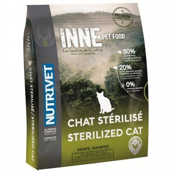 Nutrivet Croquettes Inne - Pour Chat Sterilise - 6 Kg