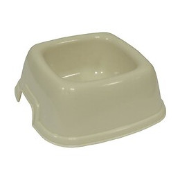 Aime Gamelle En Plastique Carree Antiderapante - 16 X 16 Cm - Pour Chat