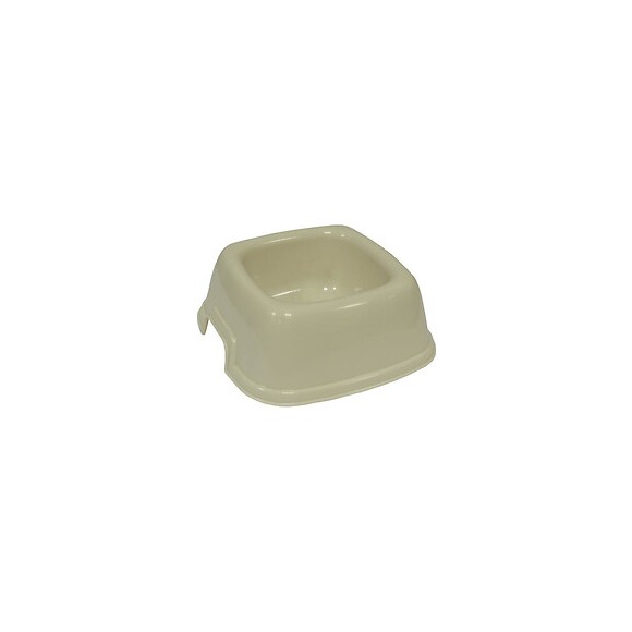 Aime Gamelle En Plastique Carree Antiderapante - 16 X 16 Cm - Pour Chat