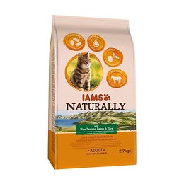 Iams Naturally Croquette Agneau Nouvelle-zelande + Riz - Toutes Races - 2,7 Kg - Pour Chat Adulte