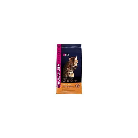 Eukanuba Croquettes Au Poulet Et Foie Top Condition 1+ - Toutes Races - 10kg - Pour Chat Adulte