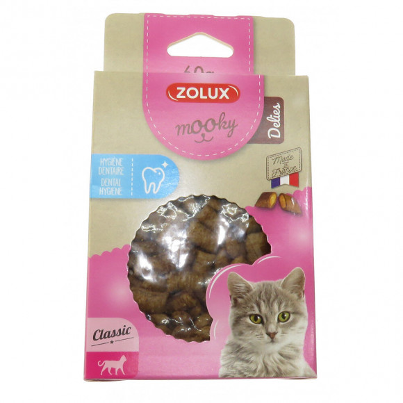Friandise Mooky Hygiène Dentaire 60 G. Pour Chat. - Zolux - Zo-582127
