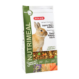 Aliment Composé Pour Lapins Nains Adultes. Sachet 800 G. Pour Rongeurs. - Zolux - Zo-210171