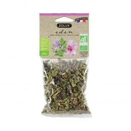 Friandise Eden Herbes Aromatiques Feuilles Et Fleurs Mauve 25g. Rongeurs - Zolux - Zo-209502