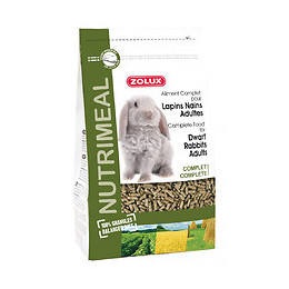 Aliment Complet Pour Lapins Nains Adultes. Sachet 800 G. Pour Rongeurs. - Zolux - Zo-210186