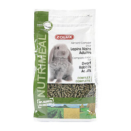 Aliment Complet Pour Lapins Nains Adultes. Sachet 800 G. Pour Rongeurs. - Zolux - Zo-210186