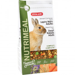 Aliment Composé Pour Lapins Nains Adultes. Sachet 800 G. Pour Rongeurs. - Zolux - Zo-210171