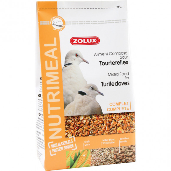 Aliment Composé Pour Tourterelles. Nutrimeal. 2.5 Kg. Pour Oiseaux - Zolux - Zo-139081