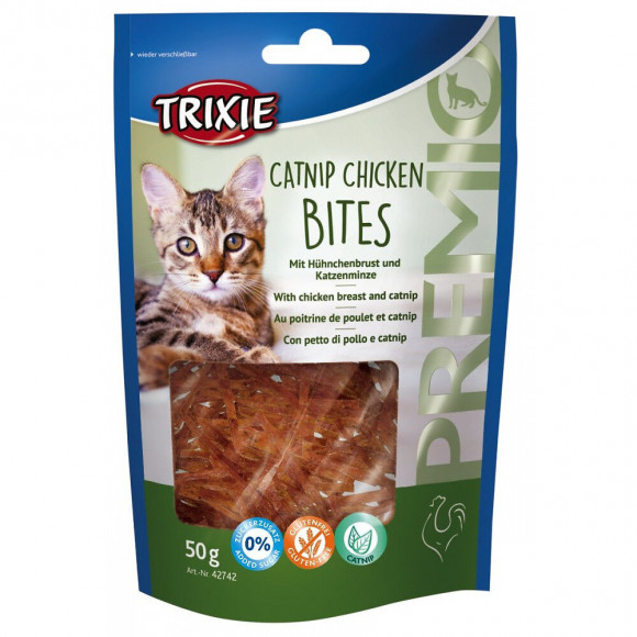 Bouchées De Poulet À L'herbe À Chat 50 Gr Pour Chat - Trixie - Tr-42742