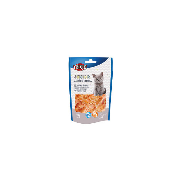 Friandise Junior Salmon Clouds. Saumon Et Poulet.  Pour Chat, Poids: 40 G - Trixie - Tr-42754