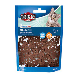 Friandise Denta Fun Salmon. Au Saumon. Poids 50g. Pour Chat. - Trixie - Tr-42811