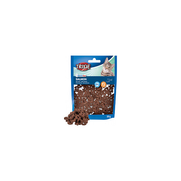 Friandise Denta Fun Salmon. Au Saumon. Poids 50g. Pour Chat. - Trixie - Tr-42811
