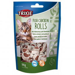 Friandise Rouleaux  Poulet/colin 50 Gr. Friandise Pour Chat - Trixie - Tr-42702
