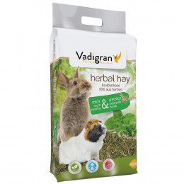 Nourriture Foin De Fleurs Herbes Menthe Et Persil 500 Gr - Vadigran - Va-11165
