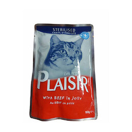 Éminces Au Bœuf En Gelée 1 Sachet De 100g Pour Chat Stérilise 400930 - Equilibre & Instinct - Eq-05101