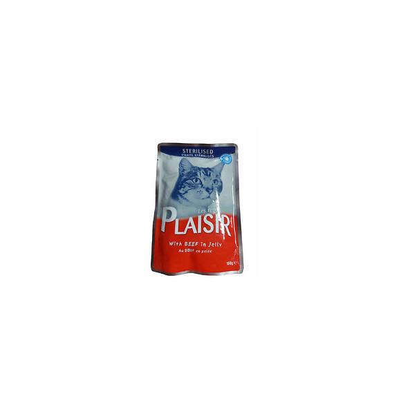 Éminces Au Bœuf En Gelée 1 Sachet De 100g Pour Chat Stérilise 400930 - Equilibre & Instinct - Eq-05101